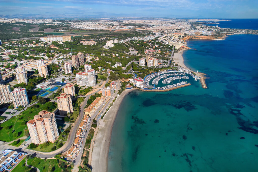 Dehesa de Campoamor, панорамный вид с воздуха