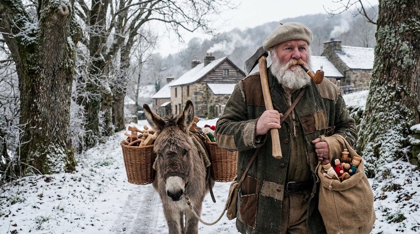 Зображення, згенероване за допомогою ШІ: Різдвяний персонаж у Кантабрії El Esteru