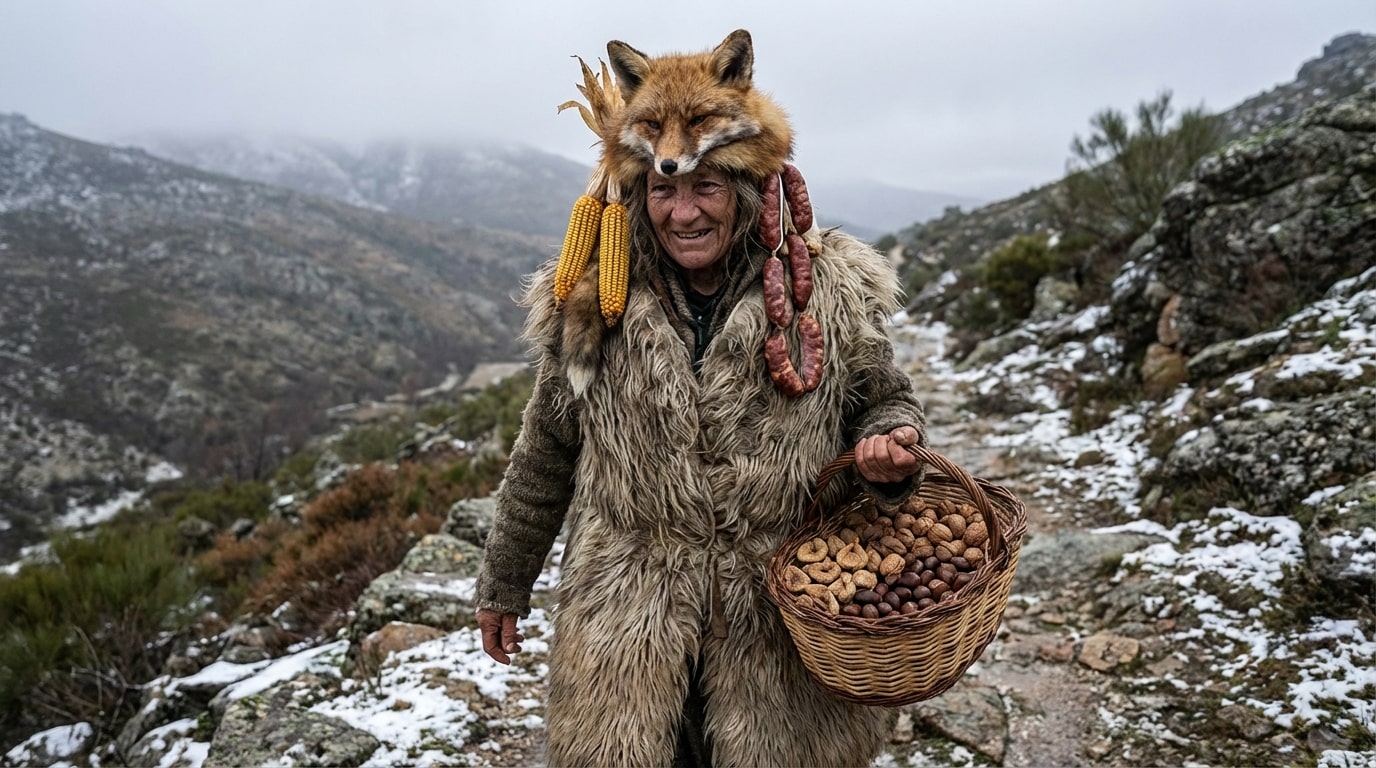 Зображення, згенероване за допомогою ШІ: Різдвяний персонаж з Естремадури La Chicharrona