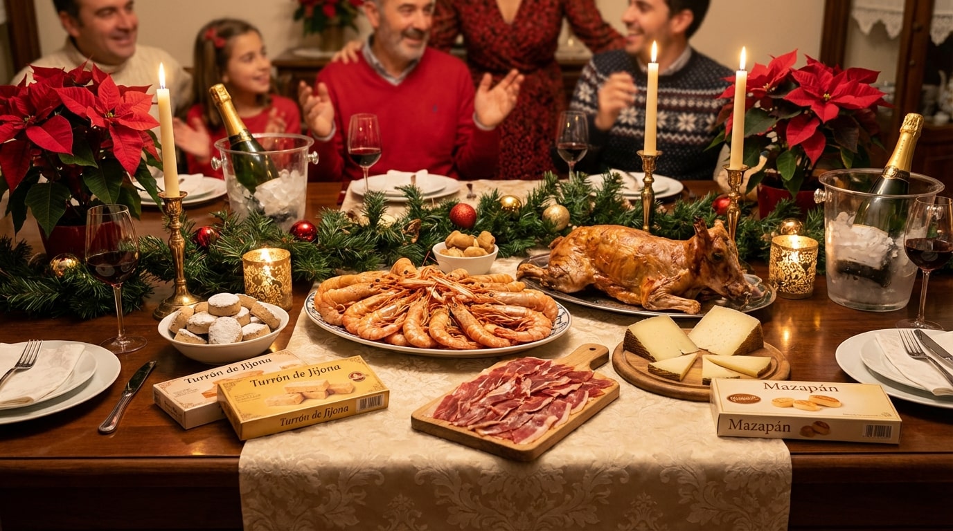 Зображення, згенероване за допомогою ШІ: Різдвяний стіл в Іспанії