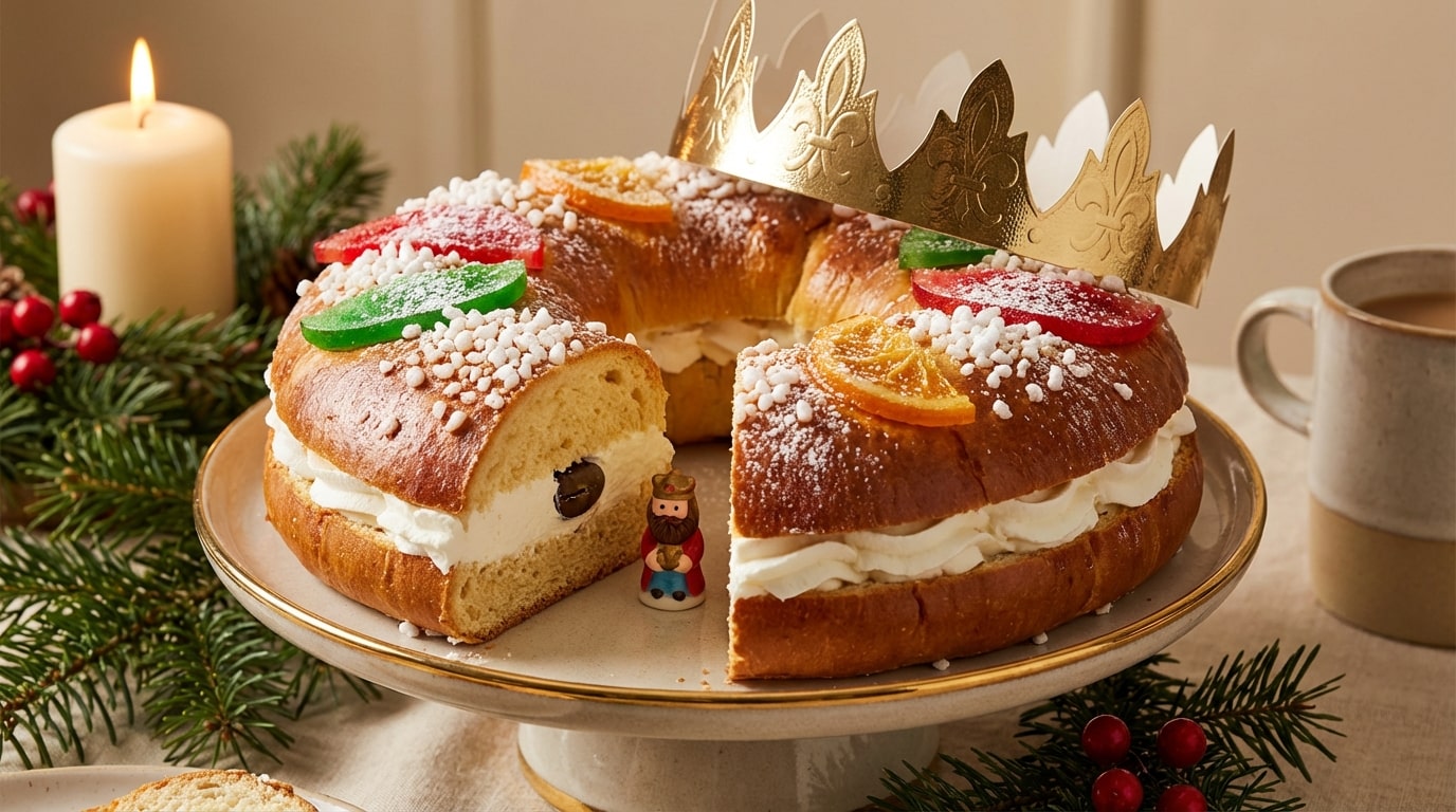 Зображення, згенероване за допомогою ШІ: Традиційний різдвяний пиріг Roscon de Reyes